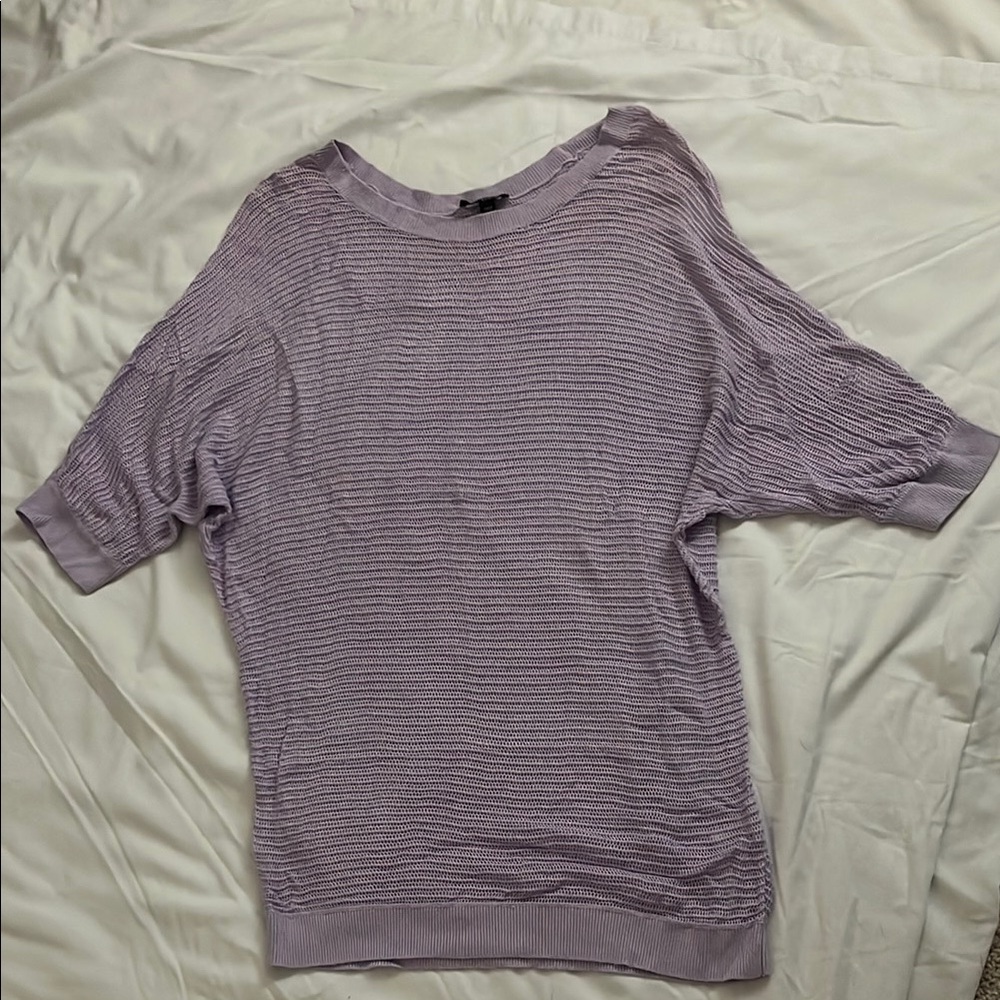 Express Lavender Knit Top